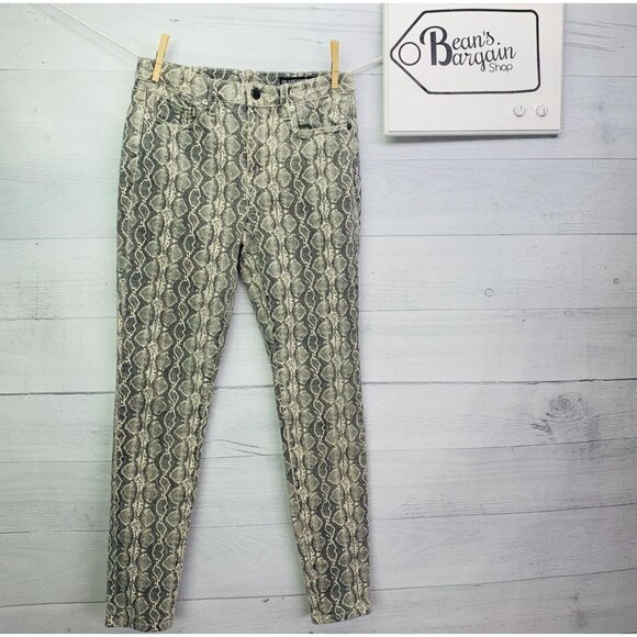 BLANKNYC Womens The Bond Mid Rise Skinny in Snake Along Stretch Denim Size 27 - Picture 4 of 13